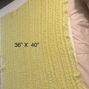 Hand knitted baby blanket